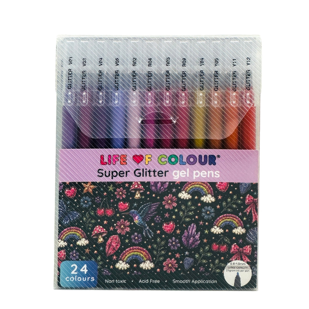 Super Glitter Gel Pens - Set of 24