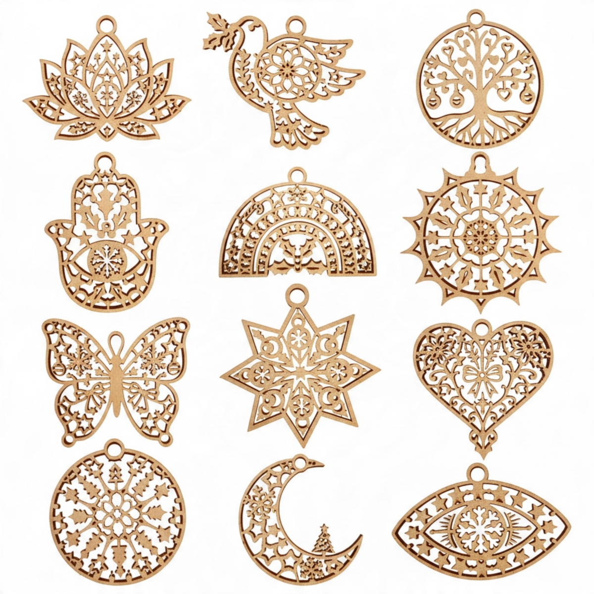 Enchanted Christmas Tree and Ornament Collection