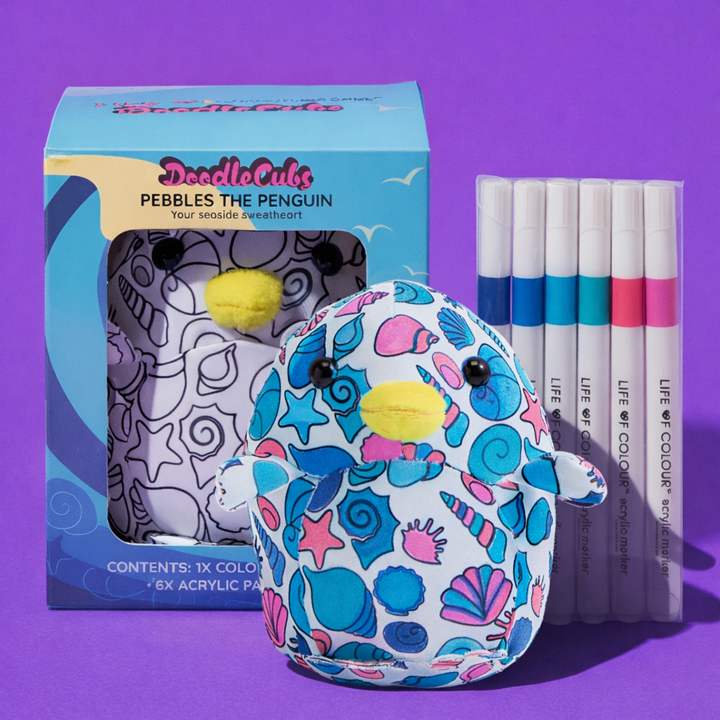 DIY Doodle Cubs - Pebbles the Penguin