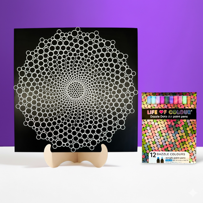 Metal Poster Painting Kit - Spiral Dot
