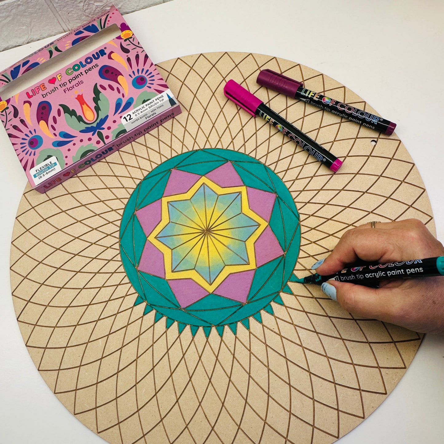 Mandala Painting Kit - Bundle of 3 (Dream Catcher, Solstice, Radial Balance)