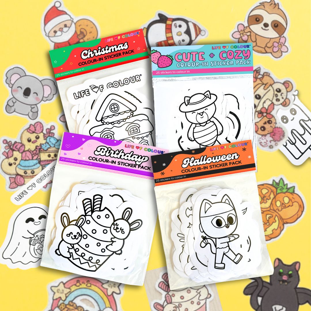 Sticker Party Pack - Bundle of 4 sticker packs