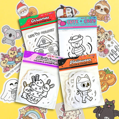 Sticker Party Pack - Bundle of 4 sticker packs