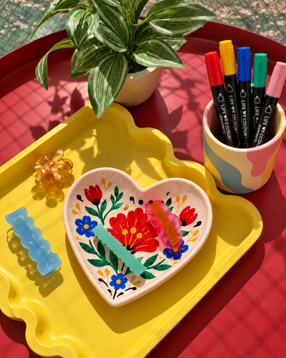 Jesmonite® x Life of Colour Creative Kit - Heart Trinket Dish