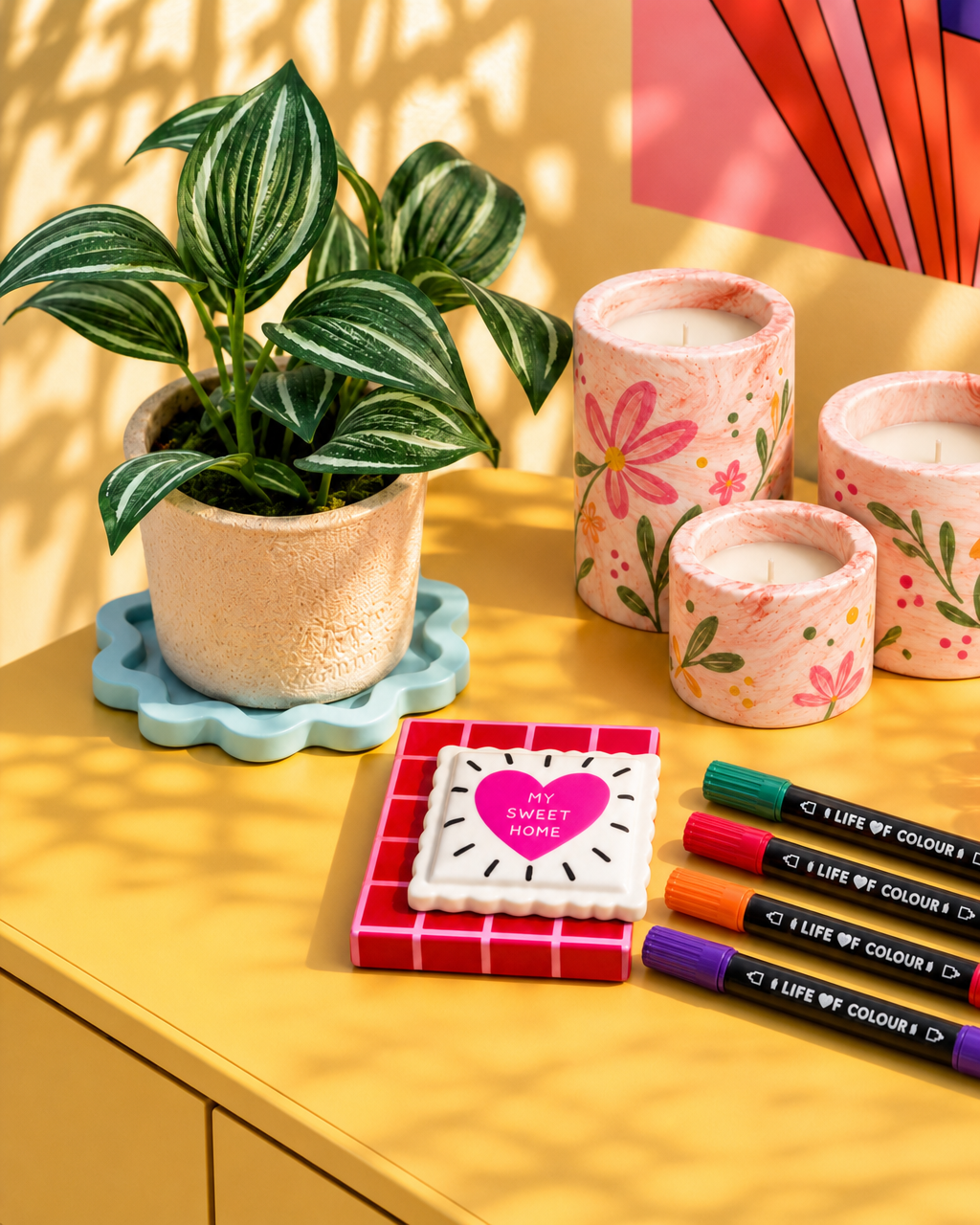 Jesmonite® x Life of Colour Creative Kit - Candle Holders