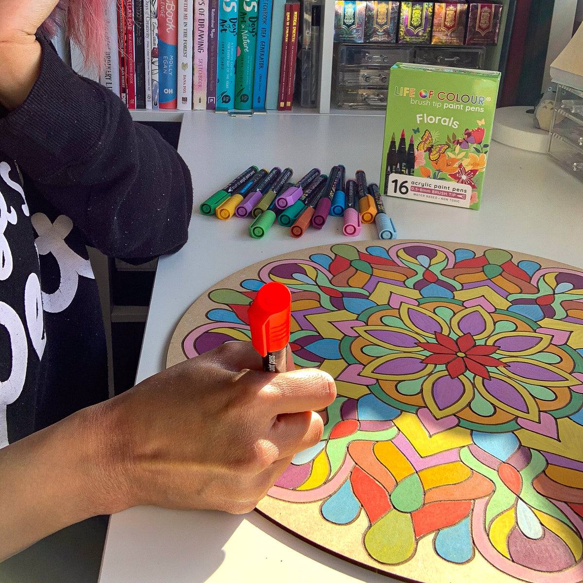 Life of Colour Mandala Painting Kit - The Dancer (Metallics)