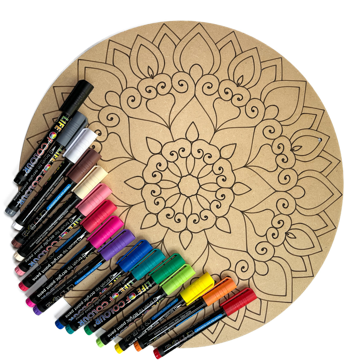 Life of Colour Mandala Painting Kit - The Phoenix (Essentials)