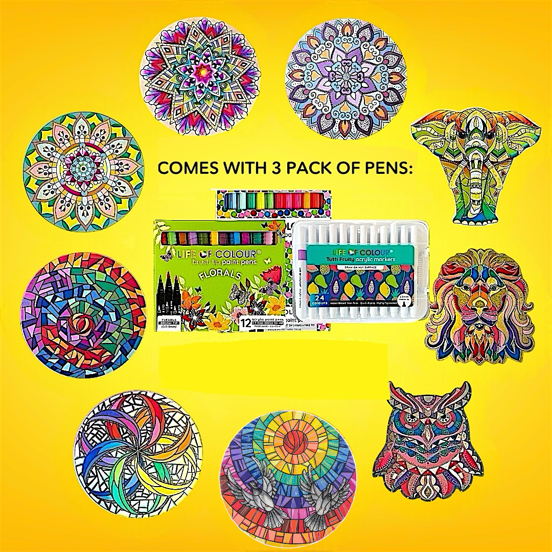 Life of Colour Ultimate Experience Painting Bundle - Bundle of 9