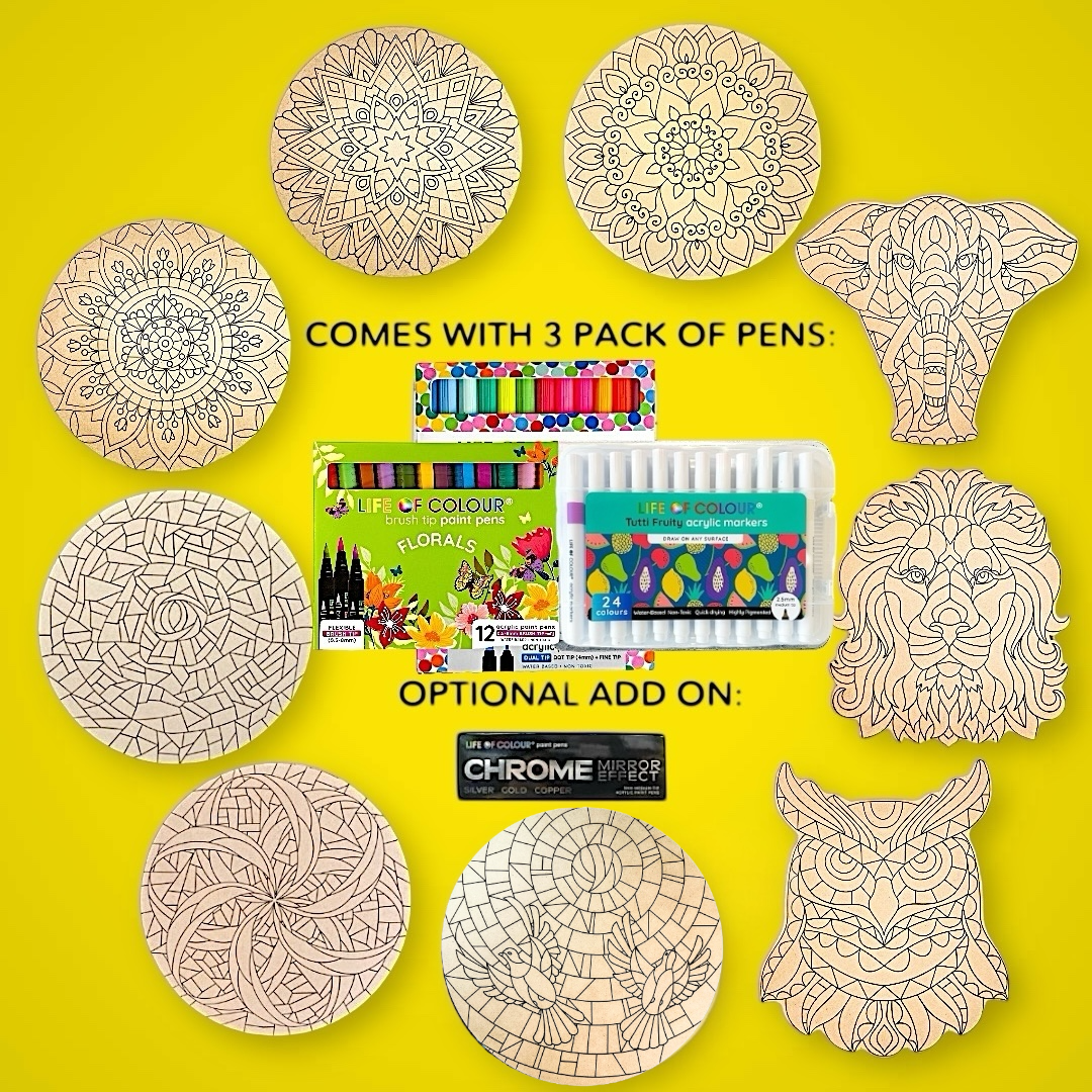 Life of Colour Ultimate Experience Painting Bundle - Bundle of 9