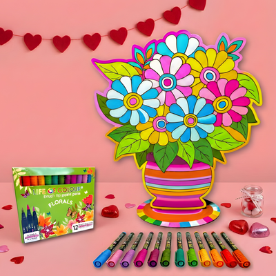 Flowers in Vase Painting Kit - Daisies