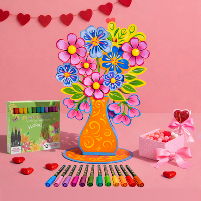 Flowers in Vase Painting Kit - Summer Meadow