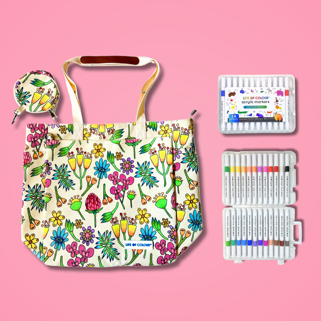 DIY Doodle Bag - Wildflower