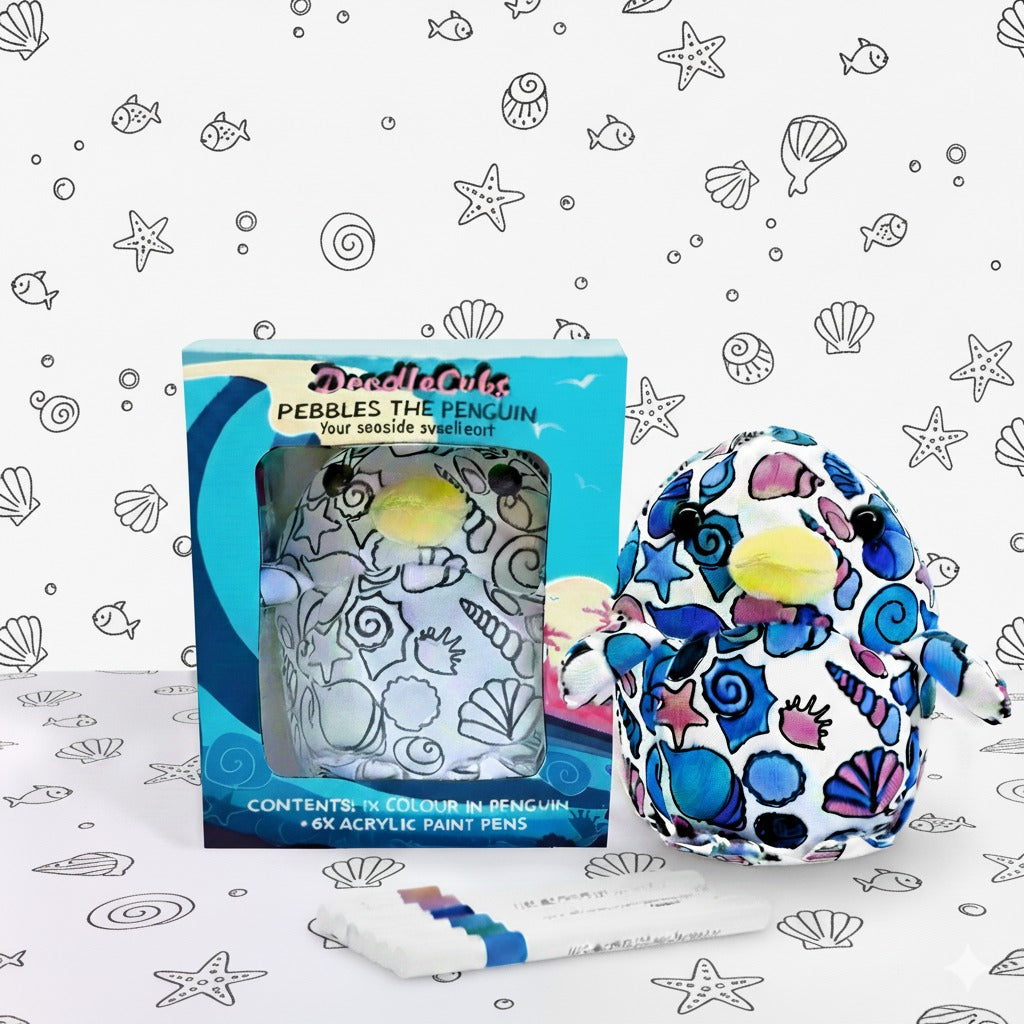 DIY Doodle Cubs - Pebbles the Penguin