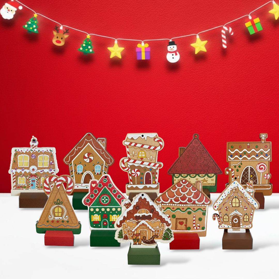 Gingerbread Houses – Christmas Colouring Kit