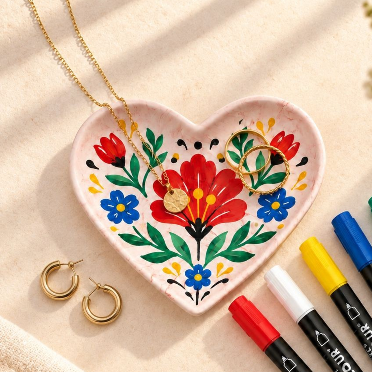 Jesmonite® x Life of Colour Creative Kit - Heart Trinket Dish