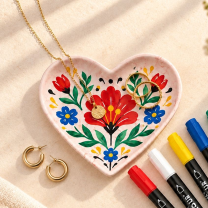 Jesmonite® x Life of Colour Creative Kit - Heart Trinket Dish