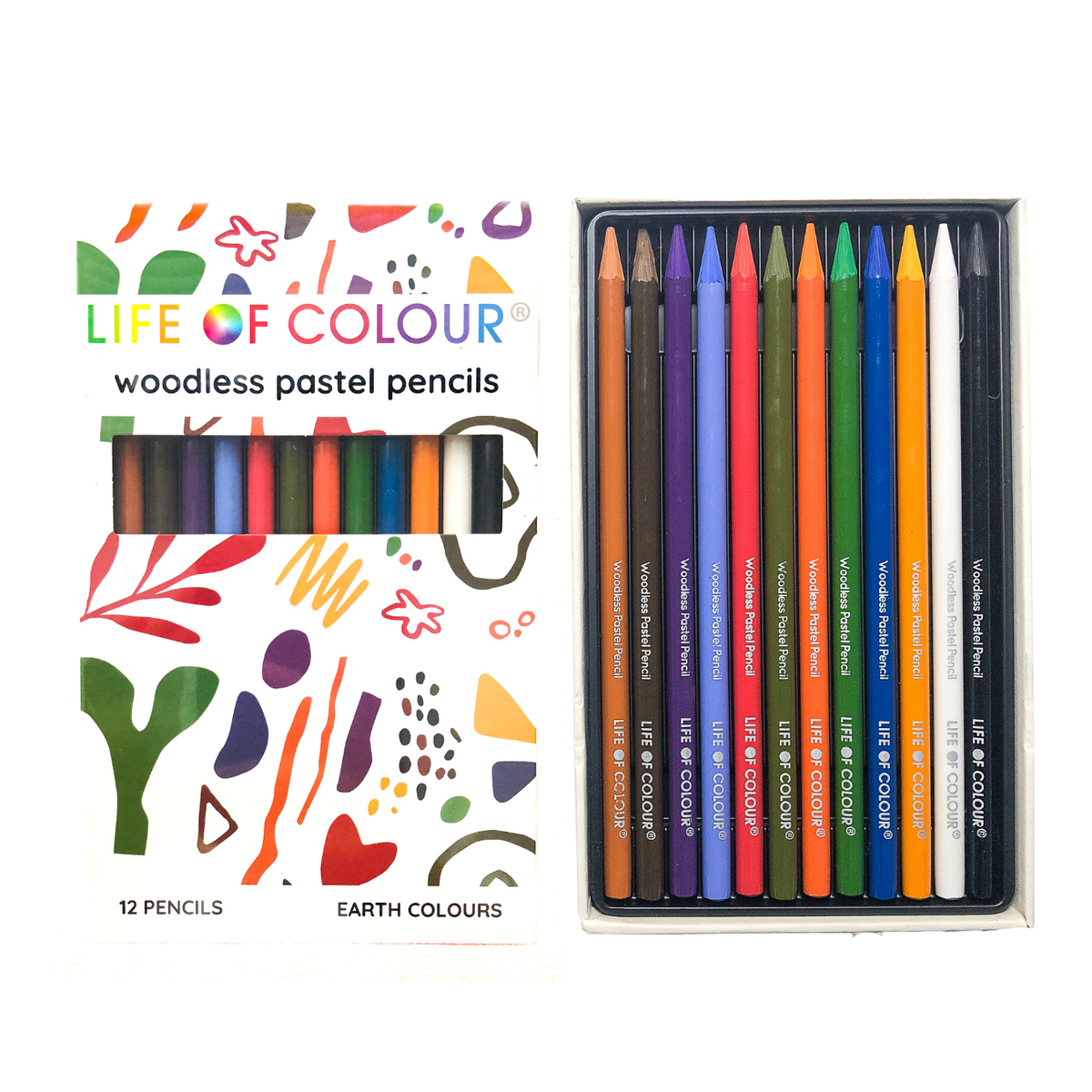 » Woodless Pastel Pencils - Earth Colours - Set of 12 (100% off)