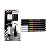Black and White 1mm Fine Tip Acrylic Paint Pens – Set of 6 - Image 1