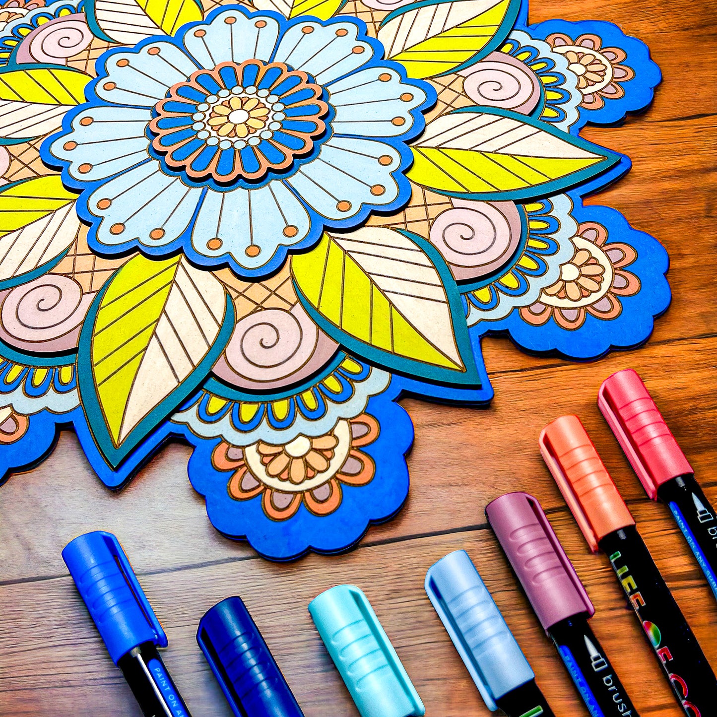 Wildflower Tote and 3D Mandala Board Bundle