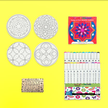 Ceramic Coaster Painting Kit
