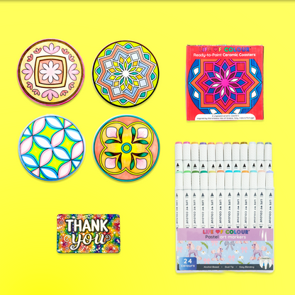 Ceramic Coaster Painting Kit