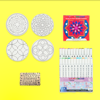 Ceramic Coaster Painting Kit