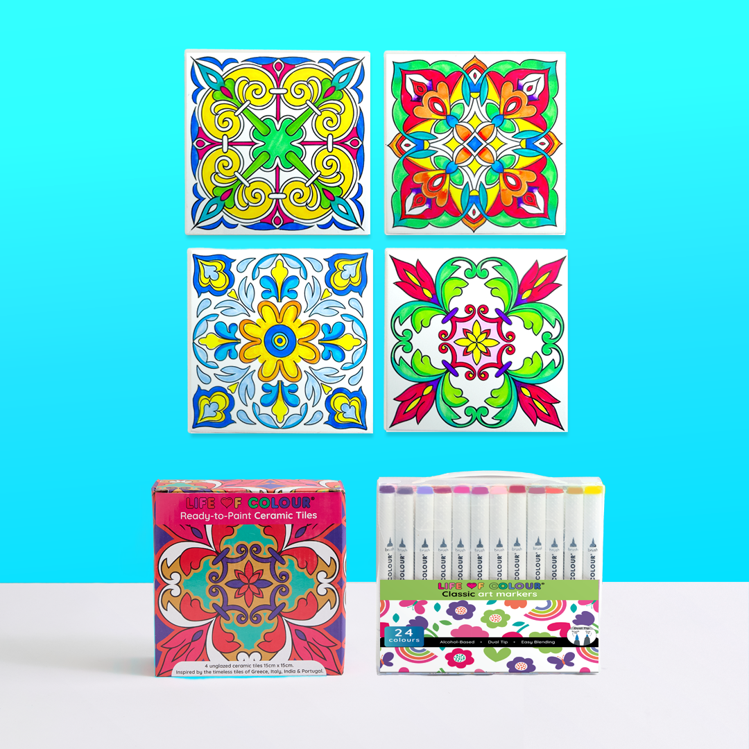Ceramic Tile Painting Kit