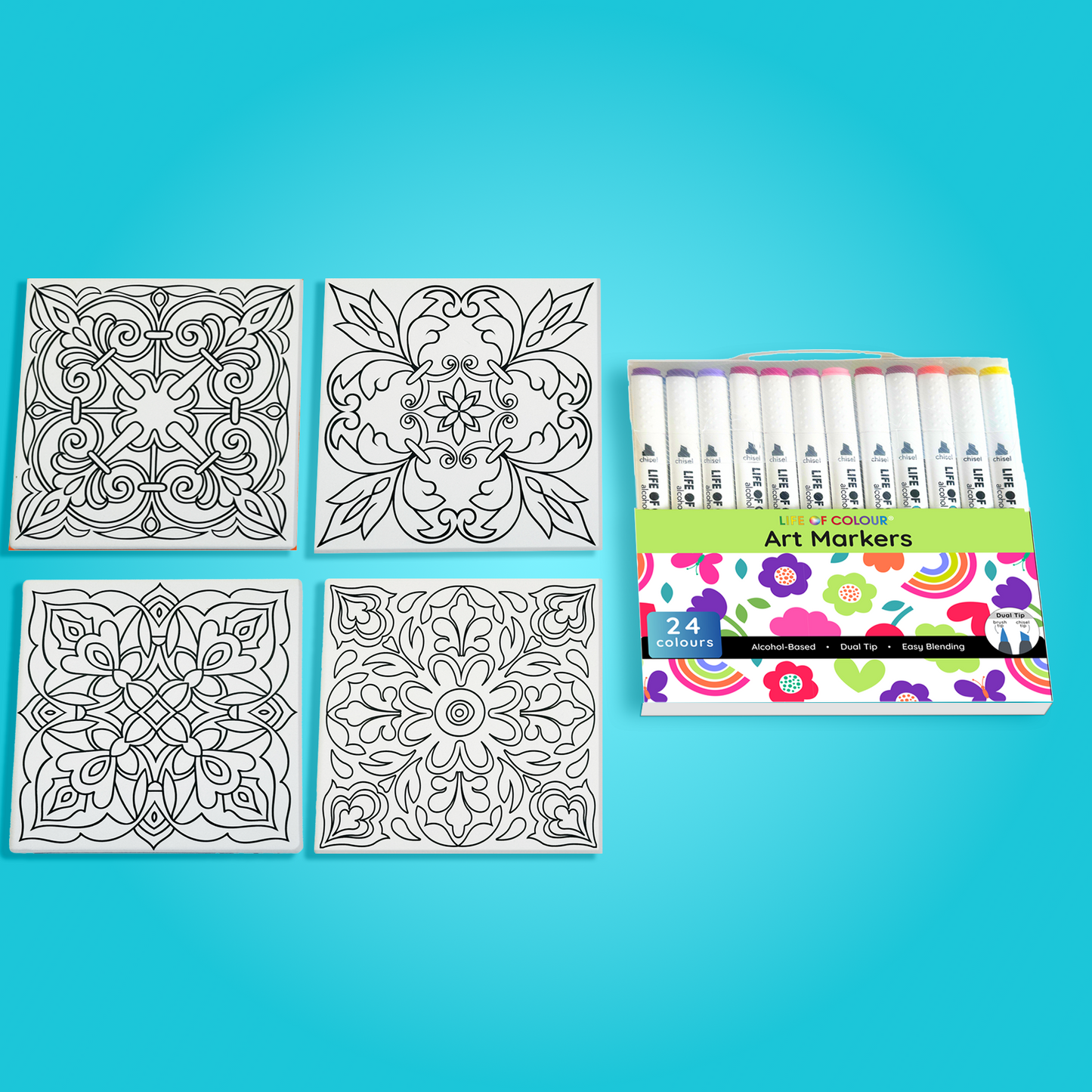 Ceramic Tile Painting Kit