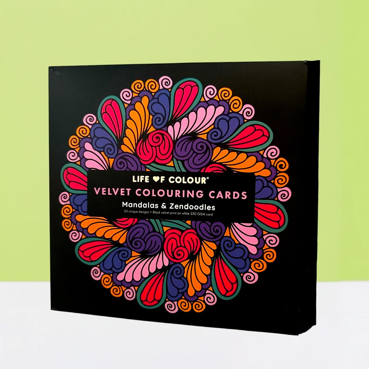 Velvet Colouring Cards
