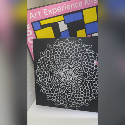 Metal Poster Painting Kit - Spiral Dot