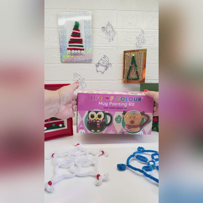 Christmas Mug Painting Kit - Fox and Gingerbread