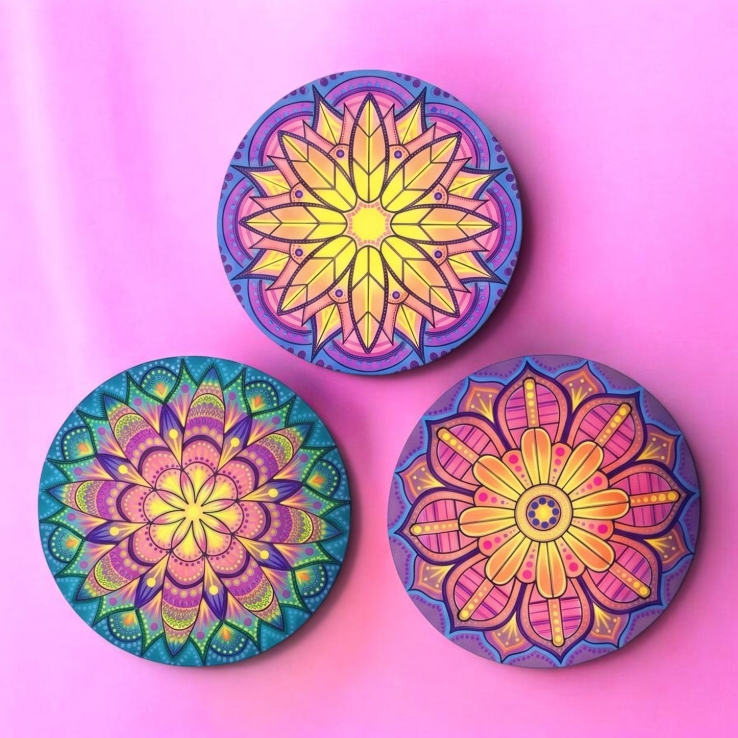 Life of Colour Mini Mandala Painting Kit Bundle of 3 - No pens
