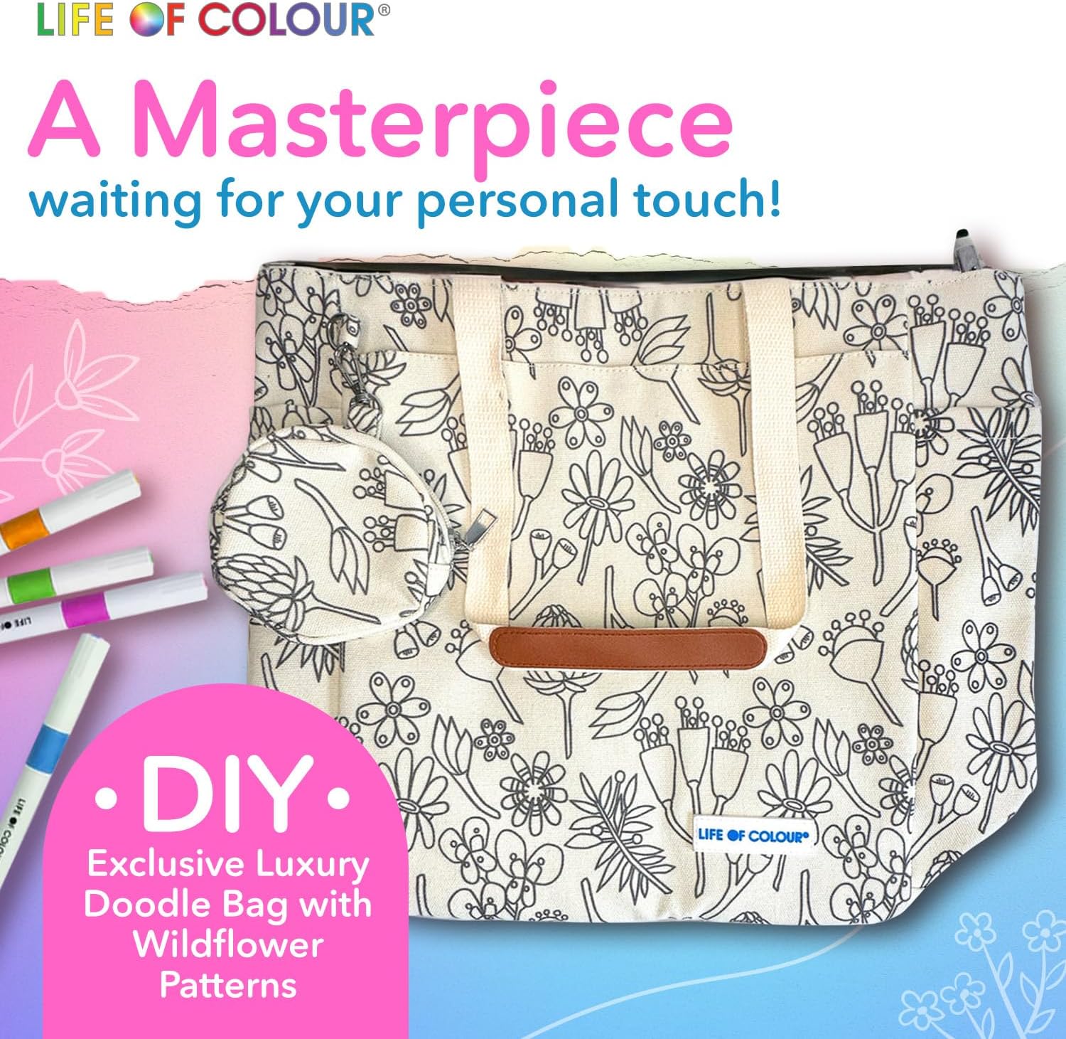 DIY Doodle Bag - Wildflower