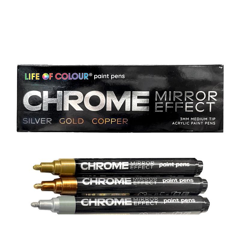 Mirror Markers Chrome Paint Pens Life of Colour