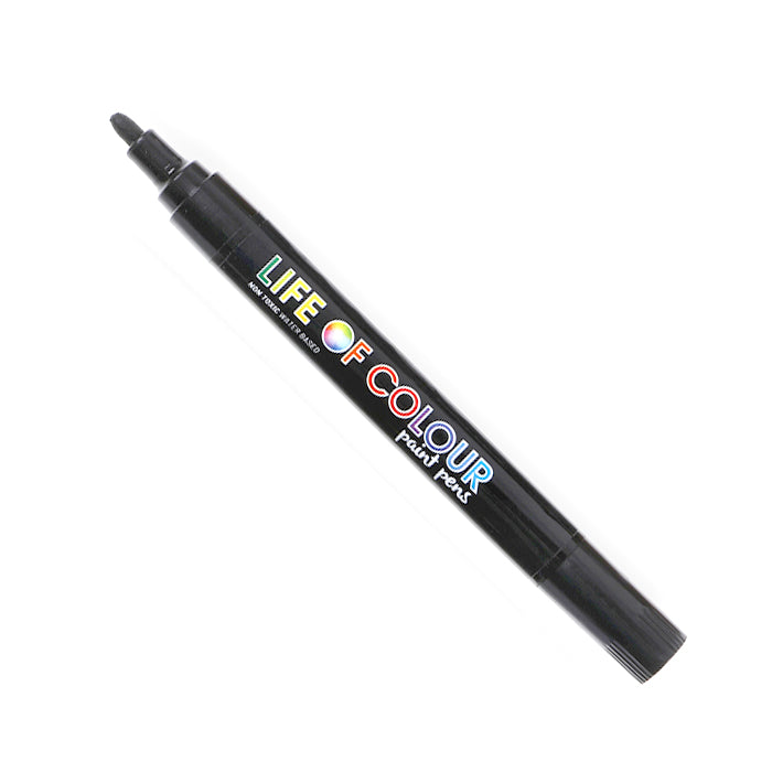 Black 3mm Medium Tip Acrylic Paint Pen