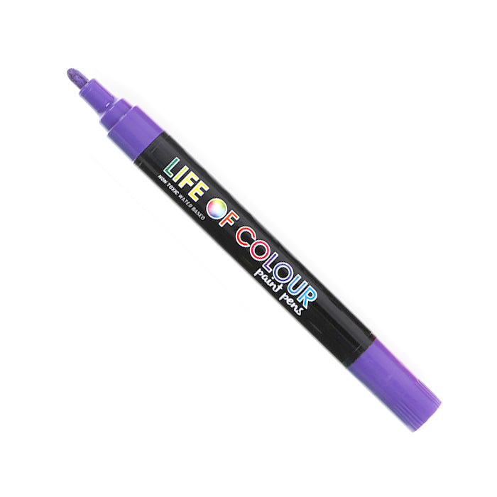 Purple 3mm Medium Tip Acrylic Paint Pen