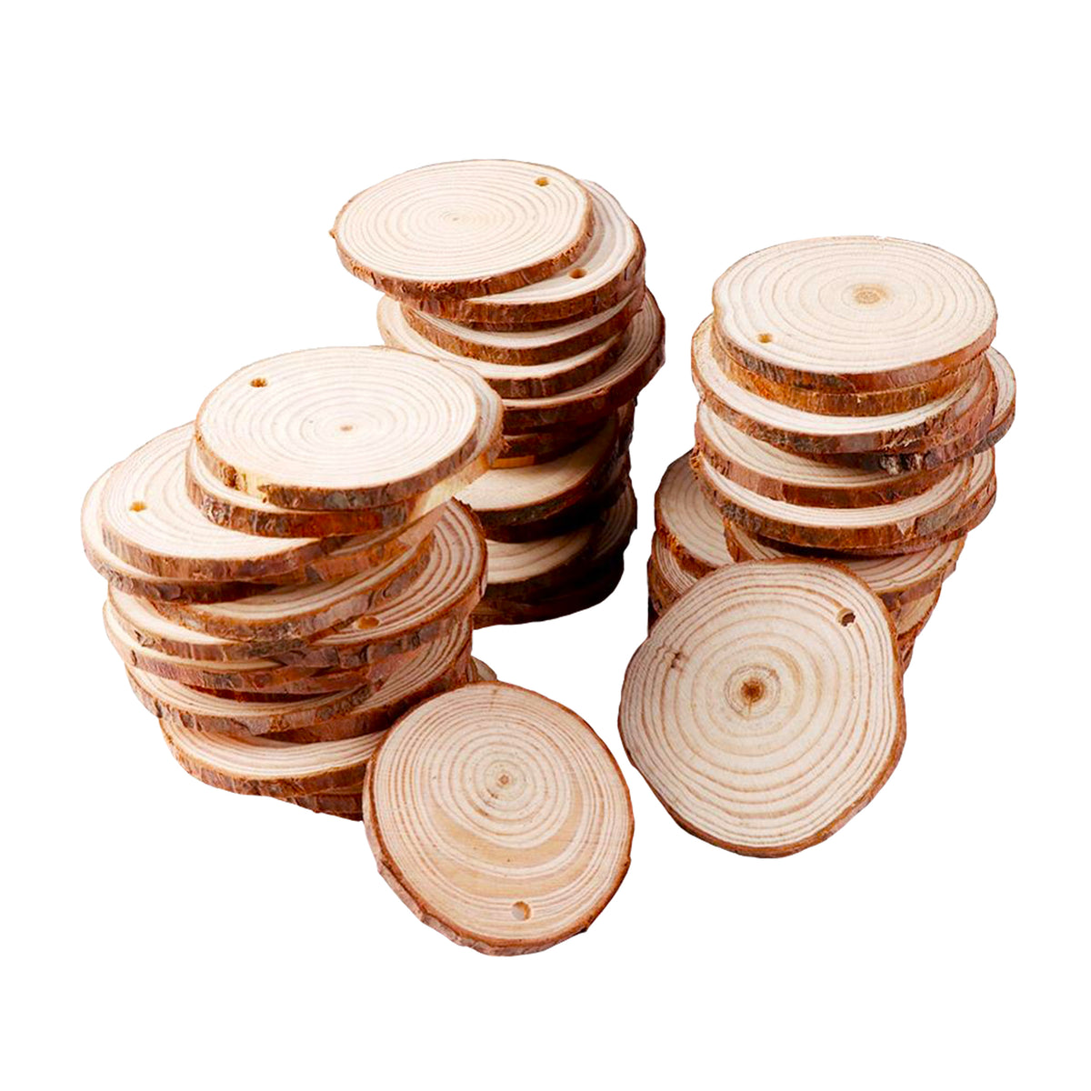 Set of 15 Wood Slices for centerpieces Wedding Wood Rounds, Tree Slice  Medium