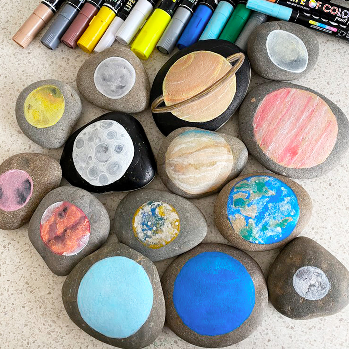 Life of Colour - Rock painting is about bringing colour into your life, and  sharing that colour with others 💜💙💚 Shop the best rock painting supplies  👉    Rock collection by
