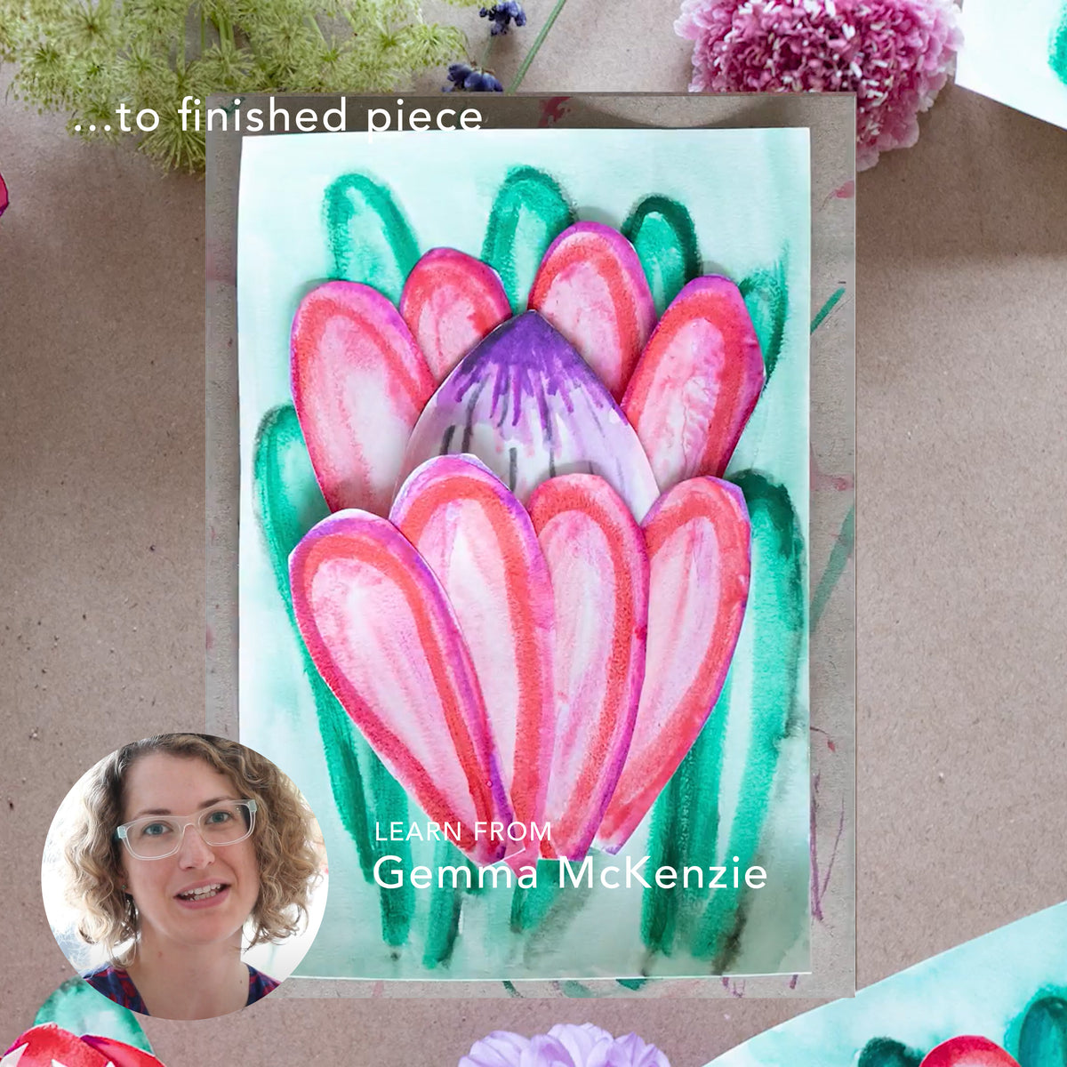 Protea in 3D Video Workshop - The Flower Project